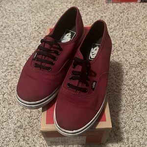 Maroon vans